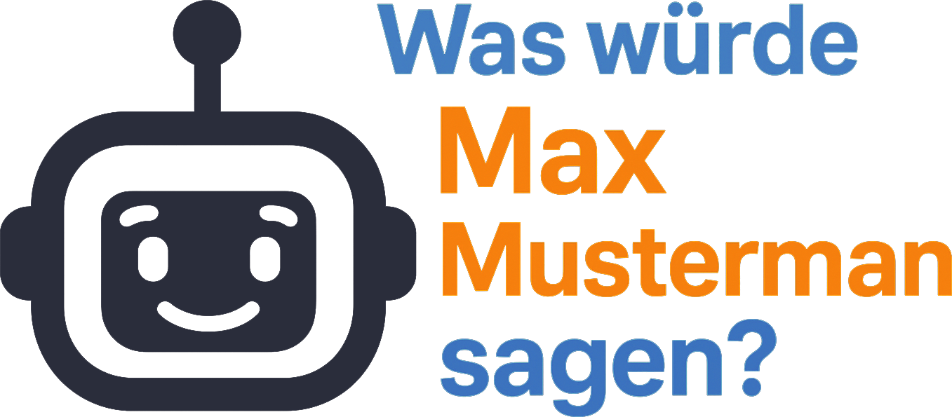 Was würde Max Mustermann sagen? Logo